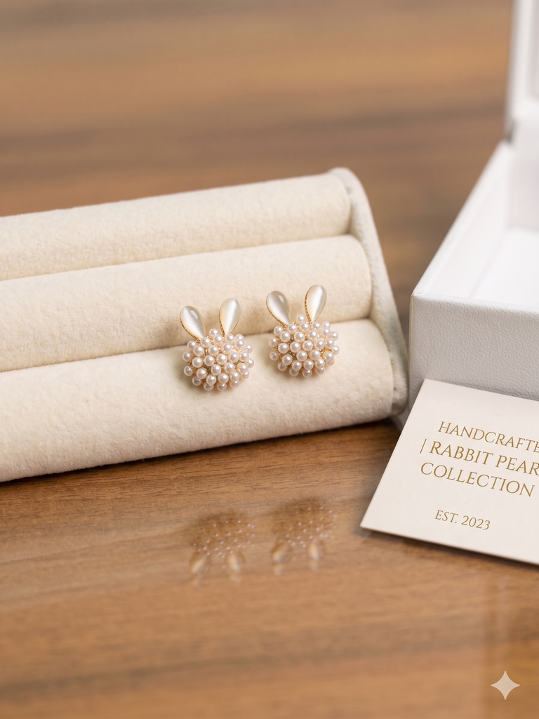 The Snowball Bunny Studs: