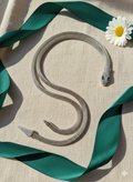 Snake mesh neck piece (silver)