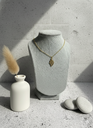 Gold leaf pendent 