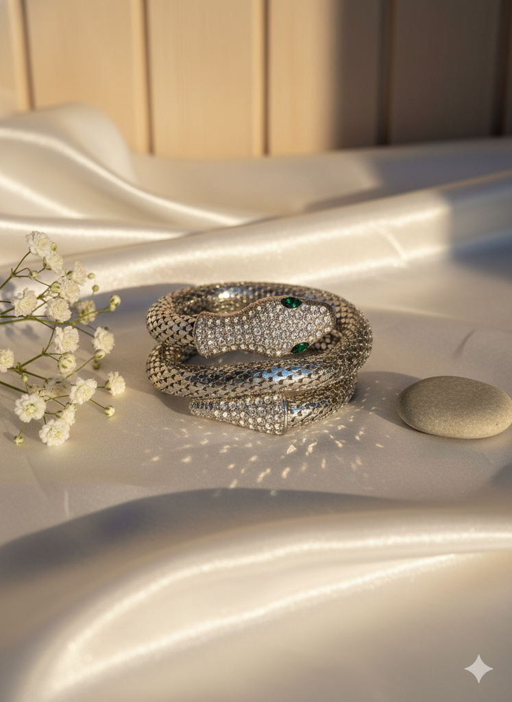 Snake mesh bracelet (silver)