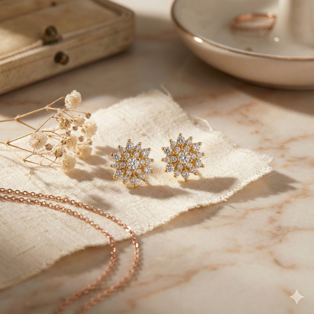 Floral Sparkle studs