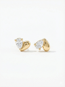 Dual Heart Studs 