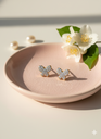 Butterfly studs golden