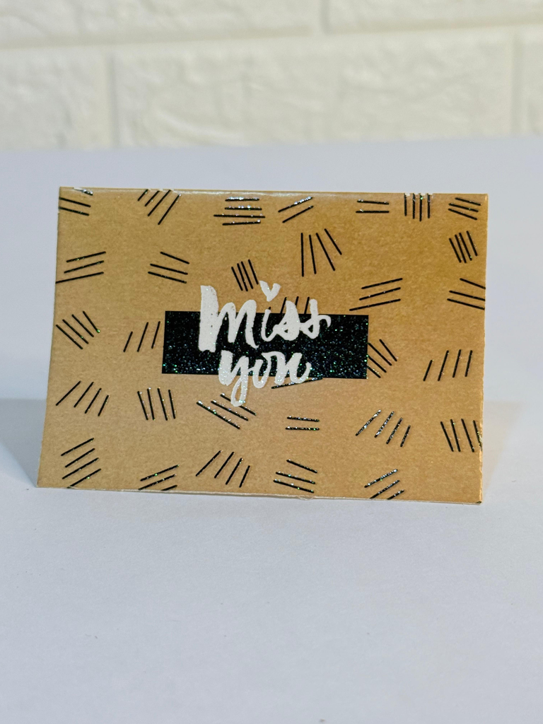 Miss you card