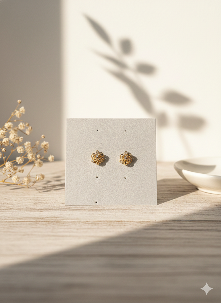 Geomatics flower studs