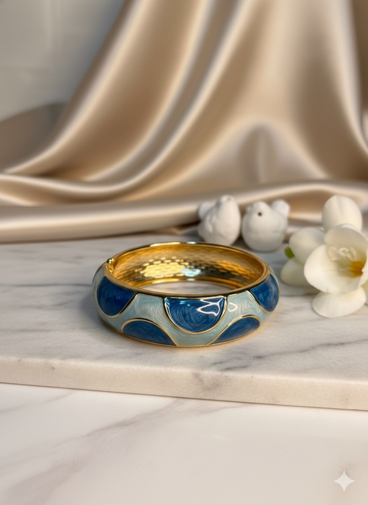 Enamel Bangle (Blue)