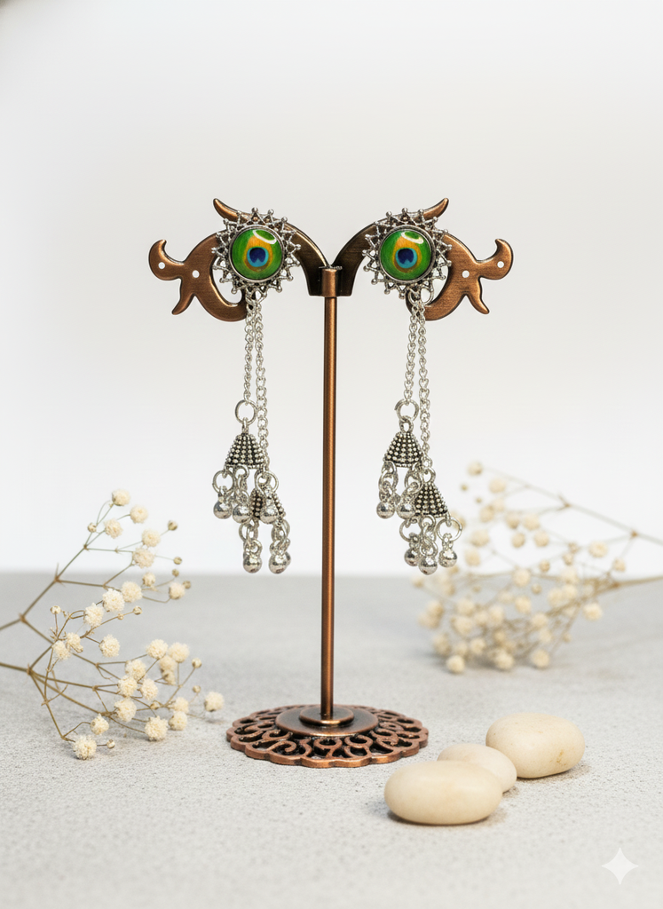 Vrindavan mayur jhumka