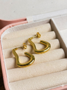 Gilded Link Hoops