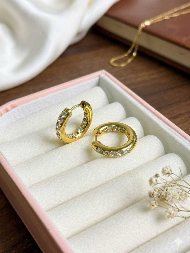 The Ritz Pavé Hoops: