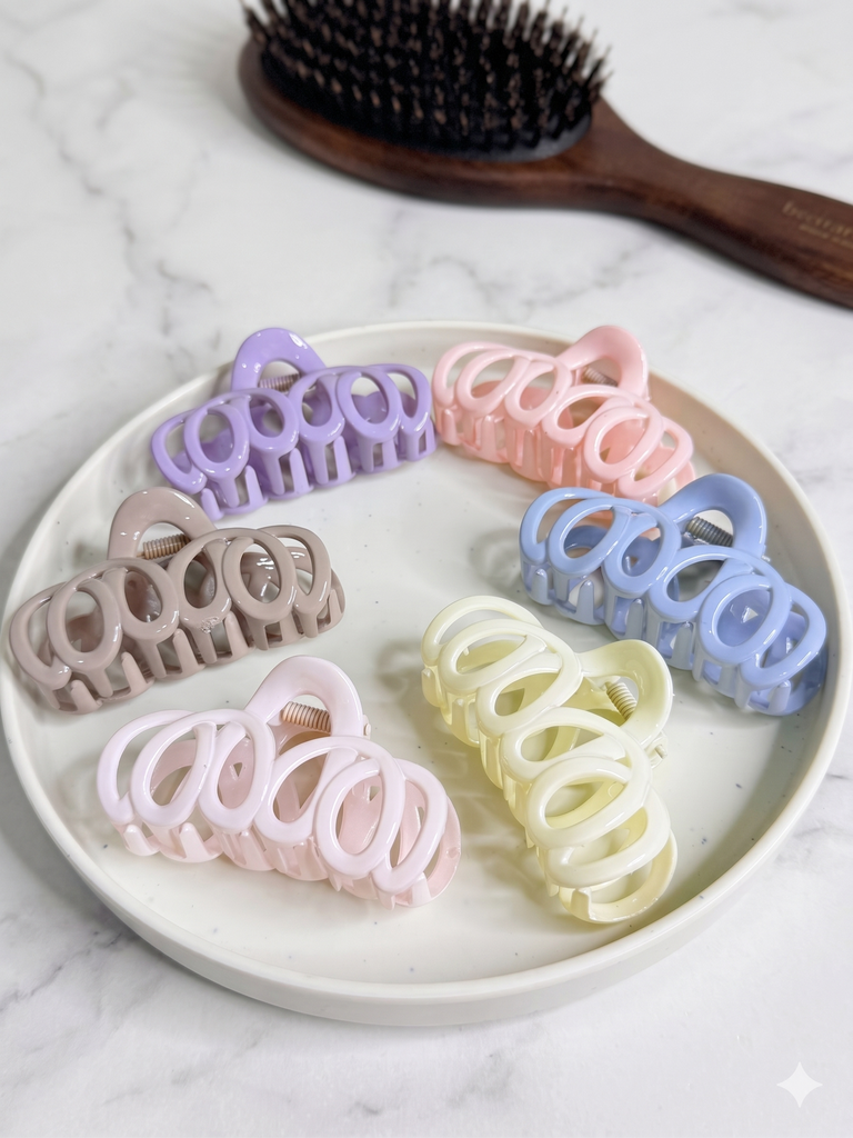 Large Hollow Pastel Hair Catchers