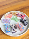 Acrylic Marble Bow Claw Clips