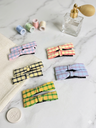 The Cottagecore Plaid Bow Set