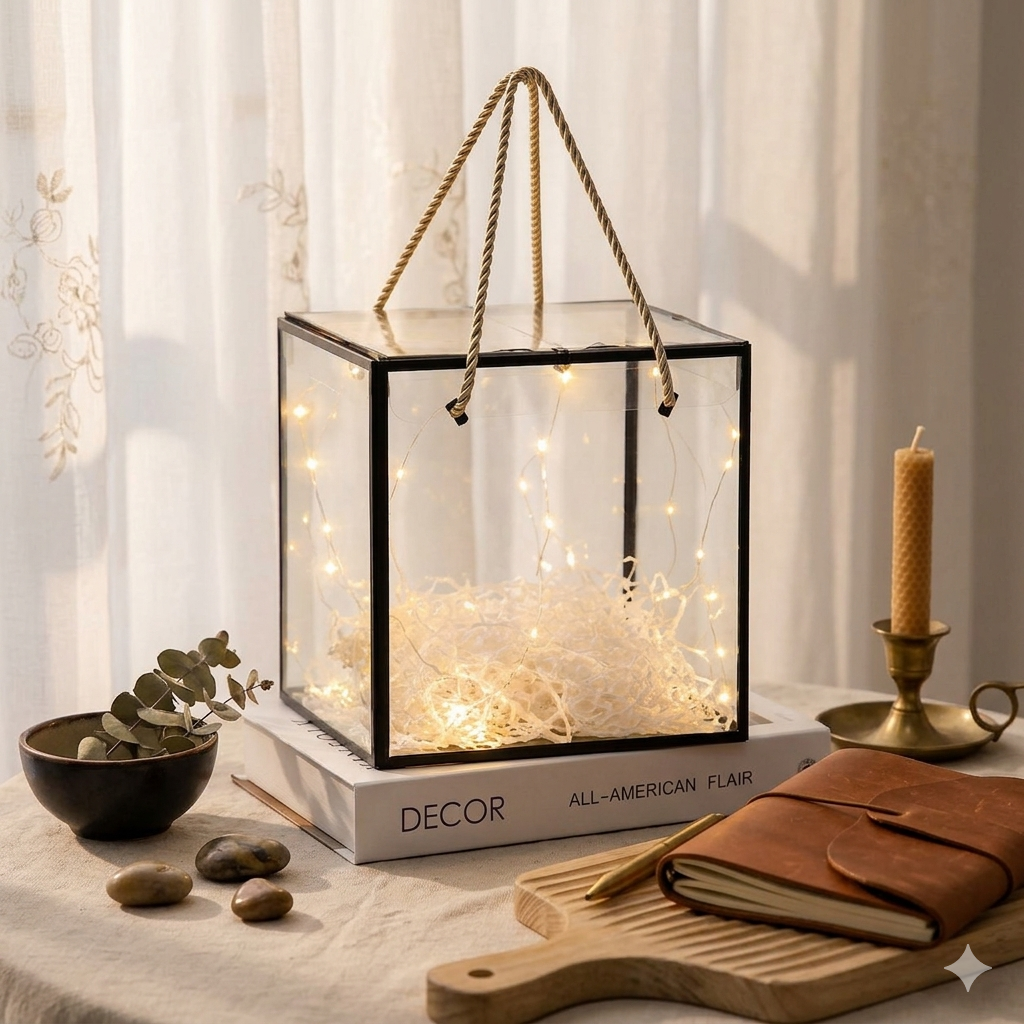 Box with lights